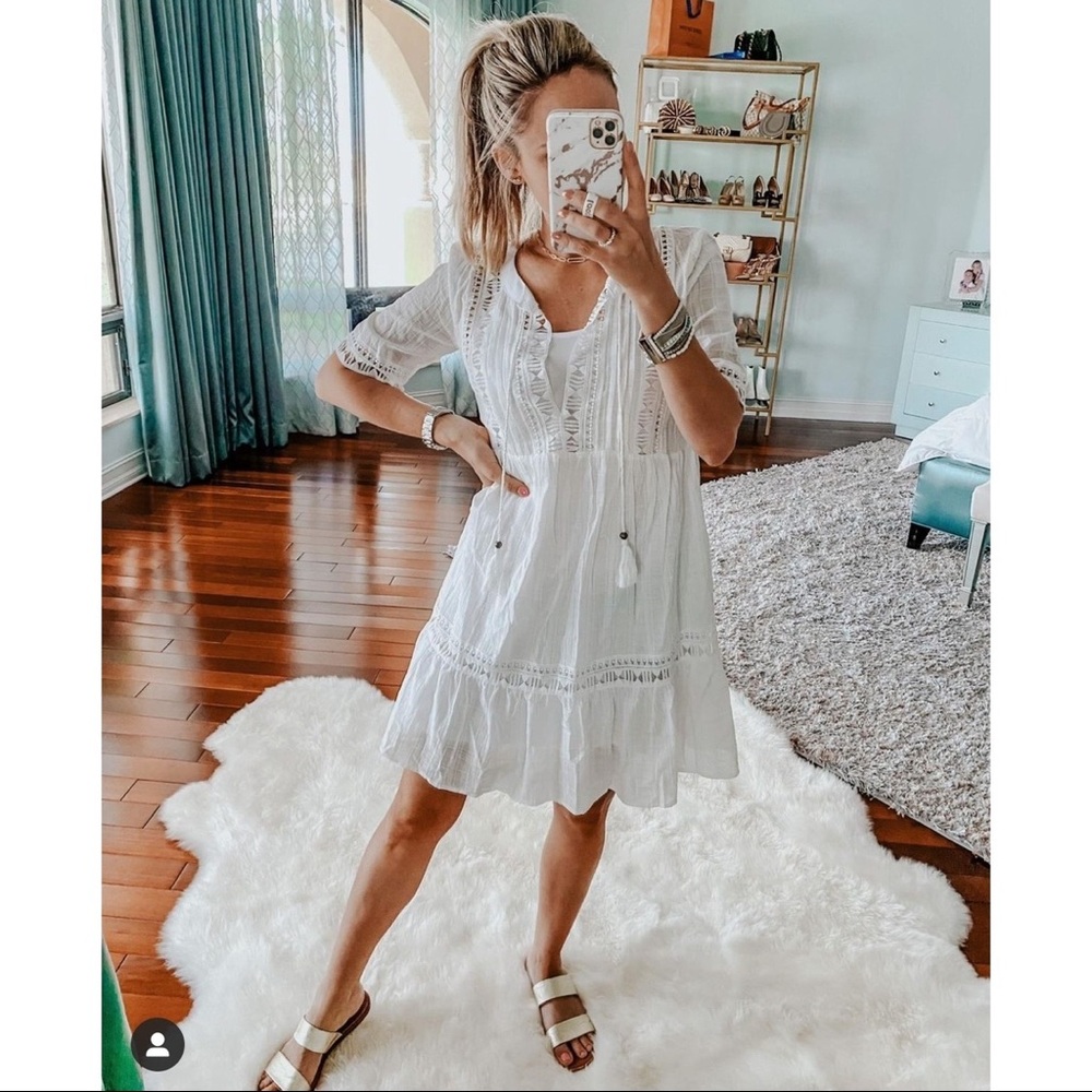 KNOX ROSE TARGET 🎯 SHORT SLEEVE PEASANT DRESS